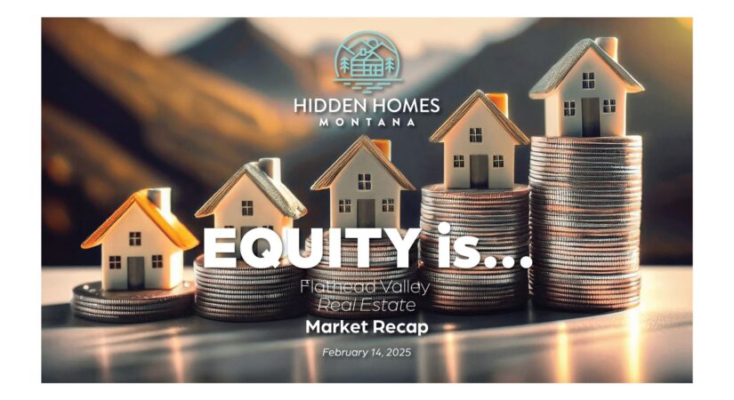 Tiny Houses on Stacks of Quarters, the Stacks Get Taller To Indicate Growing Equity In Your Home